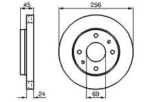 Тормозной диск Bosch  0 986 478 531