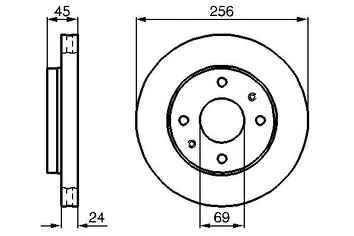 Bosch 0 986 478 531 <span>тормозной диск вентилируемый</span>