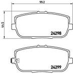 Задние тормозные колодки Brembo P 49 044 для Mazda MX-5 4 пок.
