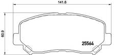 Передние тормозные колодки Brembo P 49 045 для Mazda CX-5 KE