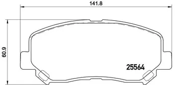 Brembo P 49 045 <span>тормозные колодки передние</span>