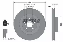 Тормозной диск Textar  92139500