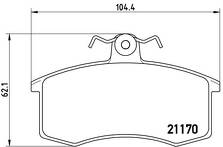 Передние тормозные колодки Brembo  P 41 003