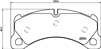 Brembo P 65 033 <span>тормозные колодки передние</span>
