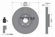 Тормозной диск Textar 92147803 для Lexus GS 4 пок.