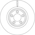 Тормозной диск TRW  DF6223S