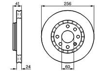 Тормозной диск Bosch 0 986 478 327 для Daewoo Nexia N100, N150