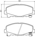 Передние тормозные колодки Brembo  P 28 043