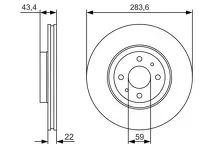 Тормозной диск Bosch  0 986 479 S01