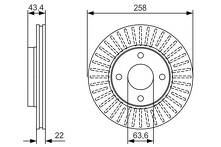 Тормозной диск Bosch  0 986 479 R64