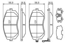 Передние тормозные колодки Bosch  0 986 494 315