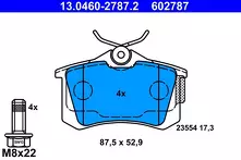 Задние тормозные колодки ATE  13.0460-2787.2