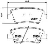 Задние тормозные колодки Brembo  P 30 067