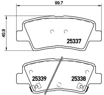 Brembo P 30 067 <span>тормозные колодки задние</span>