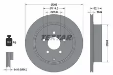Тормозной диск Textar  92149303