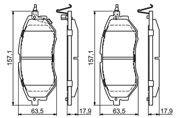 Bosch 0 986 494 679 <span>тормозные колодки передние</span>
