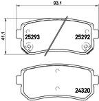Задние тормозные колодки Brembo  P 30 051