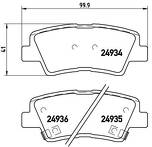 Задние тормозные колодки Brembo  P 30 047