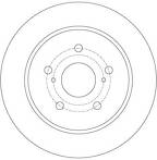 Тормозной диск TRW DF6173 для Suzuki SX4 1 пок. / хэтчбек