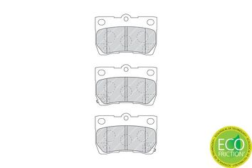 Ferodo Premier Eco Friction FDB4001 <span>тормозные колодки задние</span>