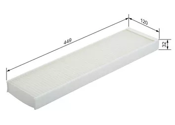 Bosch 1 987 432 296 <span>салонный фильтр пылевой</span>
