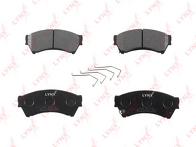 Передние тормозные колодки Lynx  BD-5118