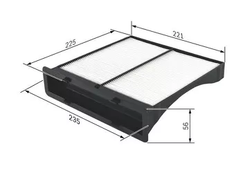 Bosch 1 987 432 262 <span>салонный фильтр пылевой</span>