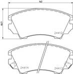 Передние тормозные колодки Hella Pagid  8DB 355 013-041