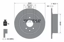 Тормозной диск Textar  92237103