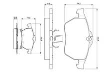 Передние тормозные колодки Bosch  0 986 424 488