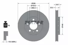 Тормозной диск Textar  92082205