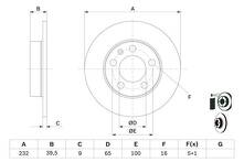 Тормозной диск Bosch 0 986 478 868 для Volkswagen Golf 4 пок.