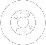 Тормозной диск TRW  DF4107