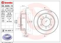 Тормозной диск Brembo Prime Line 08.A329.10 для SsangYong Korando 2 пок. / KJ