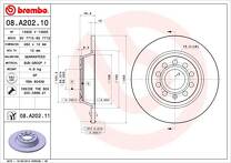Тормозной диск Brembo Prime Line  08.A202.11
