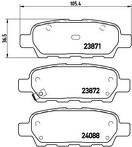 Задние тормозные колодки Brembo  P 56 046