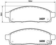 Передние тормозные колодки Brembo  P 54 038