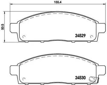 Brembo P 54 038 <span>тормозные колодки передние</span>