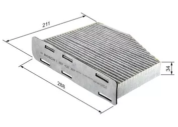 Bosch 1 987 432 397 <span>салонный фильтр угольный</span>