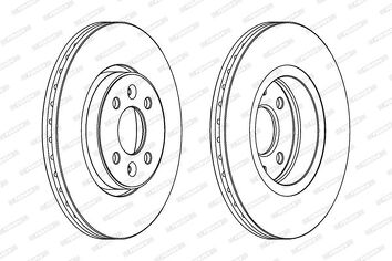 Ferodo DDF1124 <span>тормозной диск вентилируемый</span>