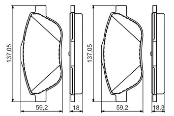 Bosch 0 986 494 564 <span>тормозные колодки передние</span>