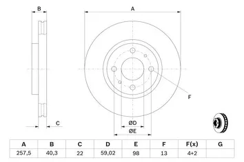 Bosch 0 986 478 639 <span>тормозной диск вентилируемый</span>