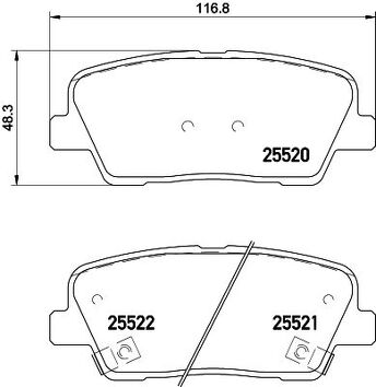 Brembo P 30 081 <span>тормозные колодки задние</span>