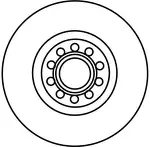 Тормозной диск TRW  DF4262S