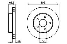 Тормозной диск Bosch 0 986 478 772 для Jeep Grand Cherokee 3 пок.