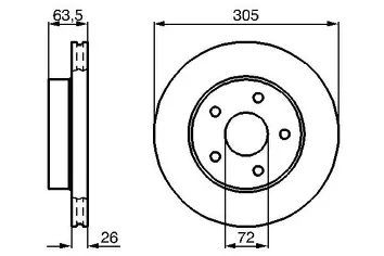 Bosch 0 986 478 772 <span>тормозной диск вентилируемый</span>
