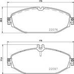 Передние тормозные колодки Brembo  P 50 124