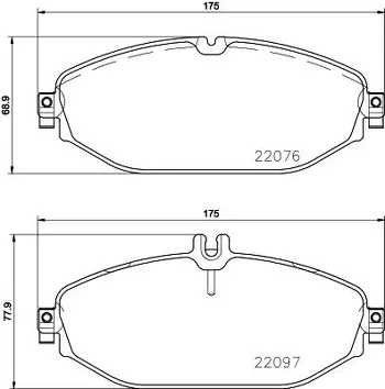 Brembo P 50 124 <span>тормозные колодки передние</span>