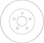Тормозной диск TRW  DF4218
