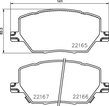 Brembo P 23 164 <span>тормозные колодки передние</span>